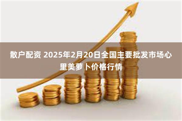 散户配资 2025年2月20日全国主要批发市场心里美萝卜价格行情