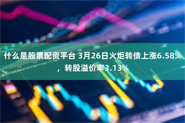 什么是股票配资平台 3月26日火炬转债上涨6.58%，转股溢价率3.13%