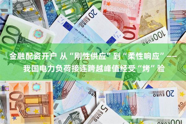 金融配资开户 从“刚性供应”到“柔性响应”—— 我国电力负荷接连跨越峰值经受“烤”验